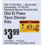 Key Food Old El Paso Taco Dinner Kits offer