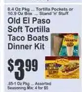 Key Food Old El Paso Soft Tortilla Taco Boats Dinner Kit offer
