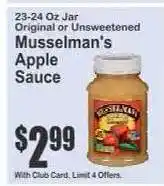 Key Food Musselman's Apple Sauce offer