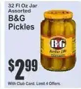 Key Food B&G Pickles offer