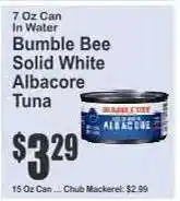 Key Food Bumble Bee Solid White Albacore Tuna offer