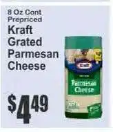 Key Food Kraft Grated Parmesan Cheese offer