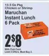 Key Food Maruchan Instant Lunch 6 Pack offer