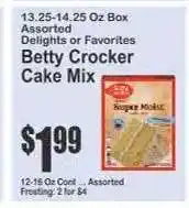 Key Food Betty Crocker Cake Mix offer