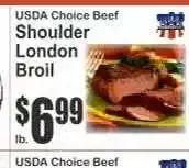 Key Food USDA Choice Beef Shoulder London Broil offer