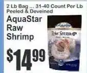 Key Food AquaStar Raw Shrimp offer