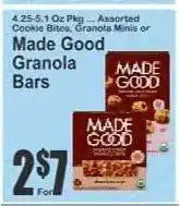 Key Food Made Good Granola Bars offer