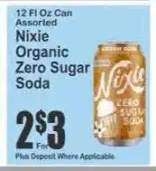 Key Food Nixie Organic Zero Sugar Soda offer