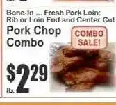 Key Food Pork Chop Combo offer