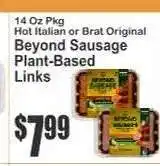 Key Food Beyond Sausage Plant-Based Links offer