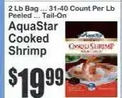 Key Food AquaStar Cooked Shrimp offer
