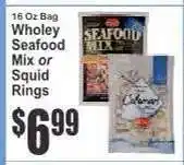 Key Food Wholey Seafood Mix or Squid Rings offer