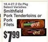 Key Food Smithfield Pork Tenderloins or Pork Filets offer