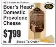 Key Food Boar's Head Domestic Provolone Cheese offer