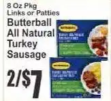 Key Food Butterball All Natural Turkey Sausage offer