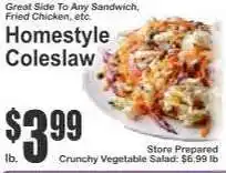 Key Food Homestyle Coleslaw offer