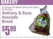 Key Food Anthony & Sons Avocado Bread offer