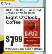 Key Food Eight O'Clock Coffee offer
