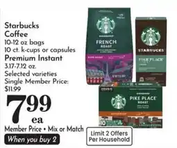 Food Pavilion Starbucks coffee offer