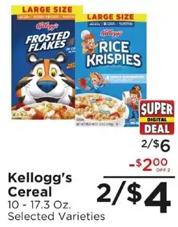 Woods Supermarket Kellogg's Cereal offer