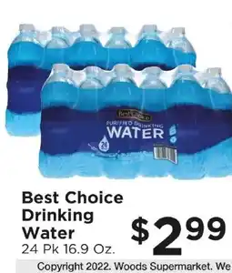 Woods Supermarket Best Choice Drinking Water offer
