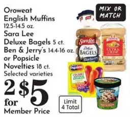 Food Pavilion Oroweat English Muffins offer