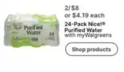 Walgreens Nice! purified water offer