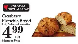 Food Pavilion Cranberry Pistachio Bread offer