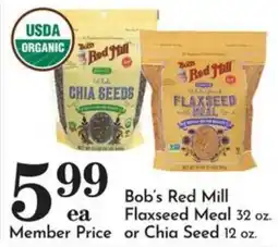 Food Pavilion Bob's Red Mill Flaxseed Meal or Chia Seed offer