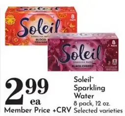 Food Pavilion Soleil Sparkling Water offer