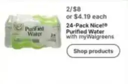 Walgreens Nice! Purified Water offer