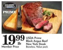 Food Pavilion Harris Ranch USDA Prime Black Angus Beef New York Steak offer