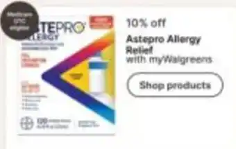 Walgreens Astepro Allergy Relief offer