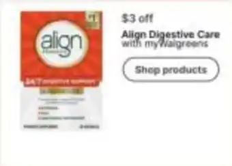Walgreens Align Digestive Care offer