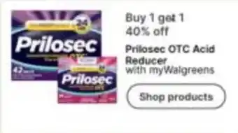 Walgreens Prilosec OTC Acid Reducer offer