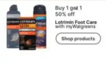 Walgreens Lotrimin Foot Care offer