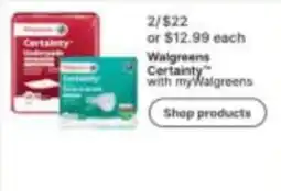 Walgreens Walgreens Certainty offer