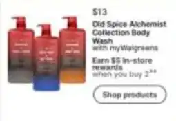 Walgreens Old Spice Alchemist Collection Body Wash offer