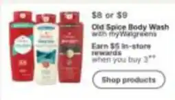 Walgreens Old Spice Body Wash offer