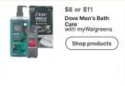 Walgreens Dove Men's Bath Care offer