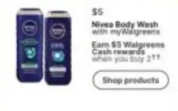 Walgreens Nivea Body Wash offer