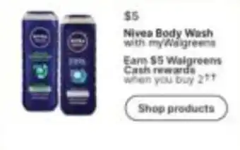 Walgreens Nivea Body Wash offer