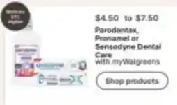 Walgreens Parodontax, Pronamel or Sensodyne Dental Care offer