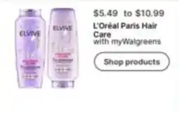 Walgreens L'Oréal Paris Hair Care offer