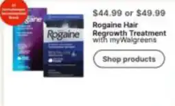 Walgreens Rogaine Hair Regrowth Treatment offer