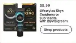 Walgreens Lifestyles Skyn Condoms or Lubricants offer