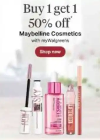Walgreens Maybelline Cosmetics offer