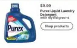 Walgreens Purex liquid laundry detergent offer