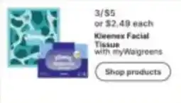 Walgreens Kleenex Facial Tissue offer
