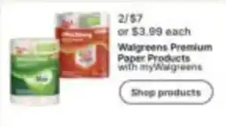 Walgreens Walgreens Premium Paper Products offer